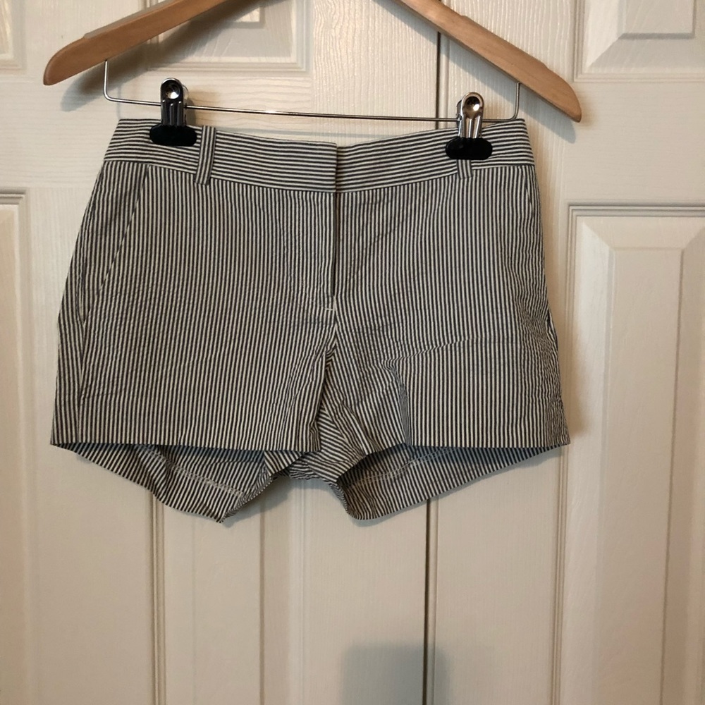 J crew striped shorts